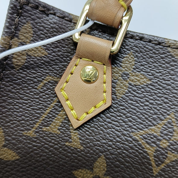 SAC PLAT Mini Monogram Coated Canvas Brown