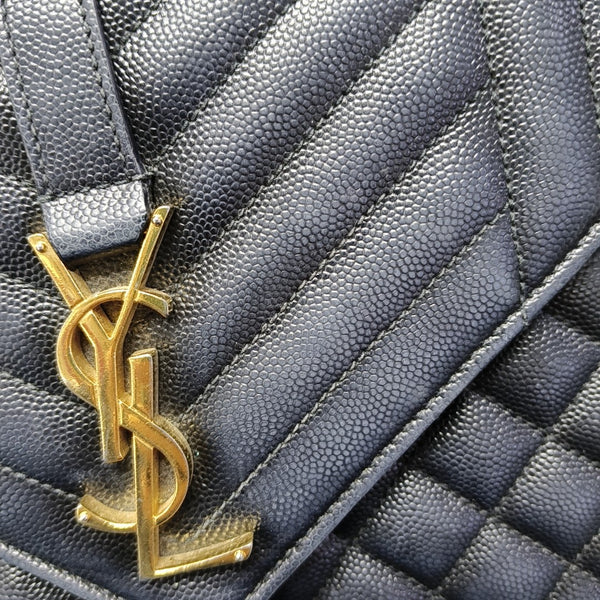 ENVELOPE Medium Quilted Calfskin Black