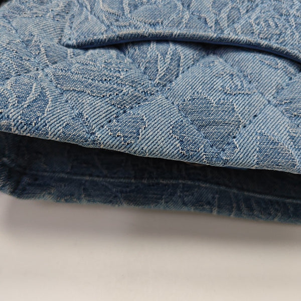 Quilted Denim Blue