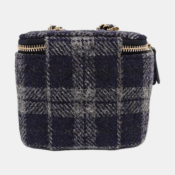 Authenticated pre-owned Vanity Case Small Wool Blue - Shoulder Bag at Looply