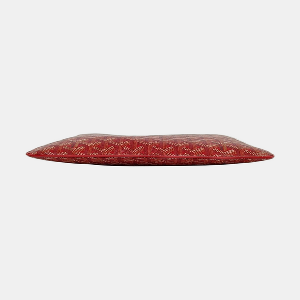 Authenticated pre-owned Sénat Small Coated Canvas Red - Clutch at Looply