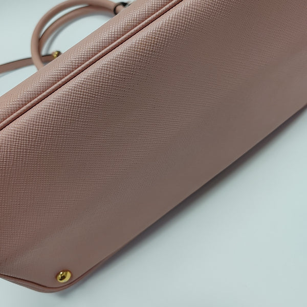 Double Large Saffiano Calfskin Pink