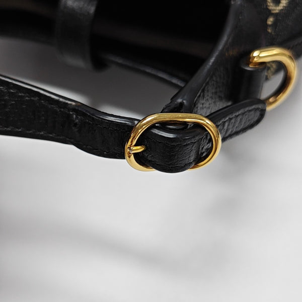 Authenticated pre-owned Jackie 1961 Mini Monogram Denim Black - Shoulder Bag at Looply