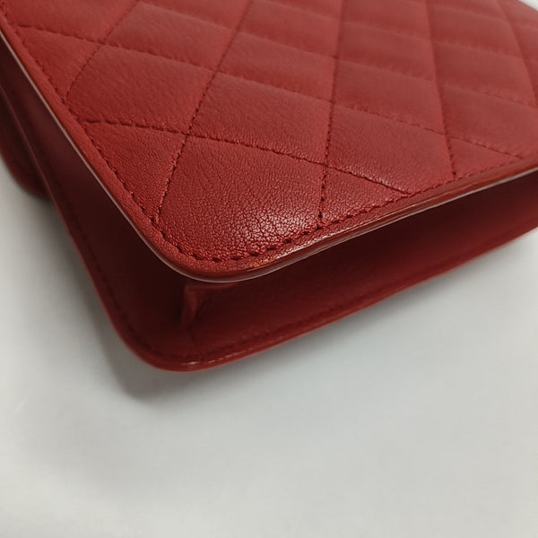 Quilted Lambskin Red