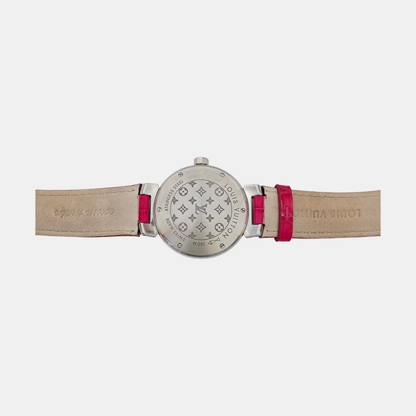 Tambour Glamour 34mm Red Quartz Watch