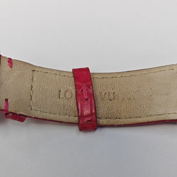 Tambour Glamour 34mm Red Quartz Watch