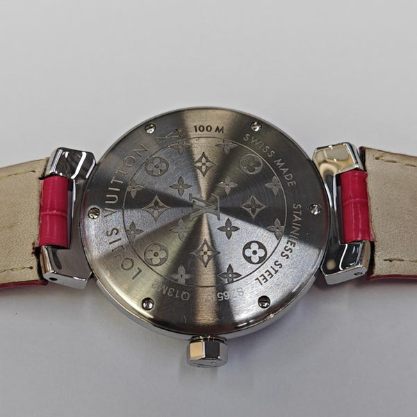 Tambour Glamour 34mm Red Quartz Watch