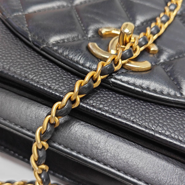 Quilted Calfskin Gray