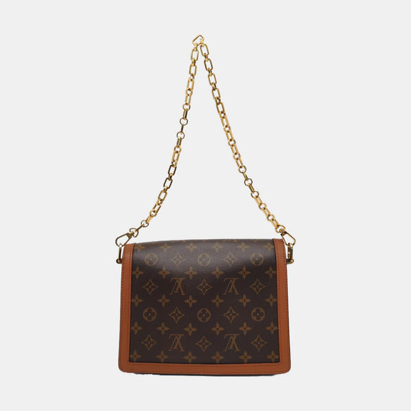 DAUPHINE MM Monogram Coated Canvas Brown