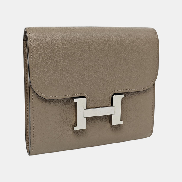 Authenticated pre-owned Constance Evercolor Gray Wallet - Wallet at Looply