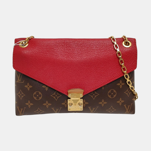 Authenticated pre-owned Pallas Monogram Coated Canvas Brown - Shoulder Bag at Looply