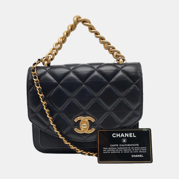 Quilted Calfskin Black