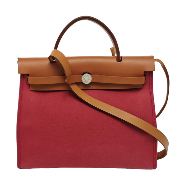 Authenticated pre-owned Herbag 31 Canvas Red - Shoulder Bag at Looply