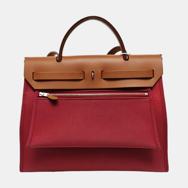 Authenticated pre-owned Herbag 31 Canvas Red - Shoulder Bag at Looply