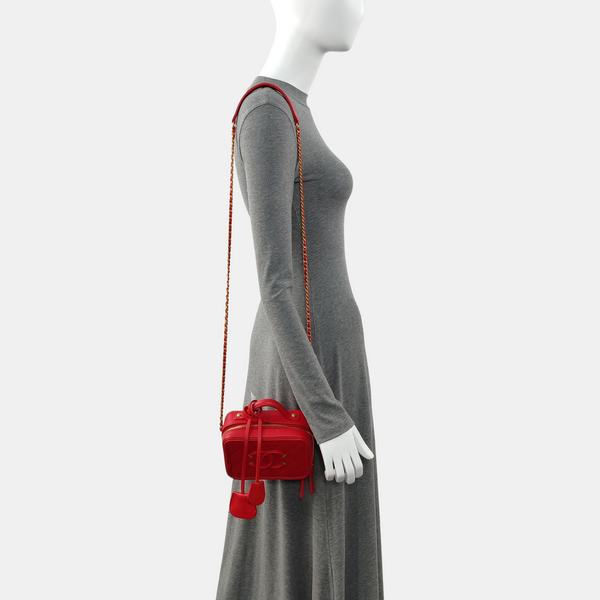 Authenticated pre-owned Filigree Small Quilted Grained Calfskin Red - Shoulder Bag at Looply