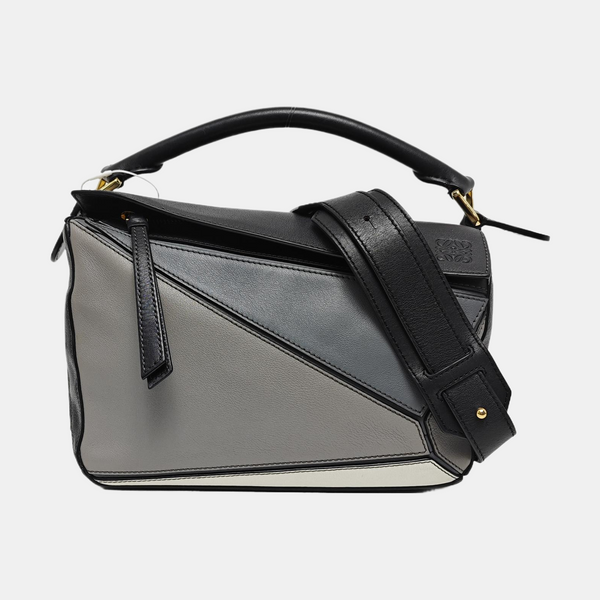 Authenticated pre-owned Puzzle Small Calfskin Gray - Shoulder Bag at Looply
