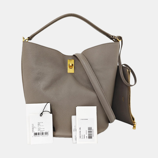 Authenticated pre-owned Bucket 16 Calfskin Gray - Shoulder Bag at Looply