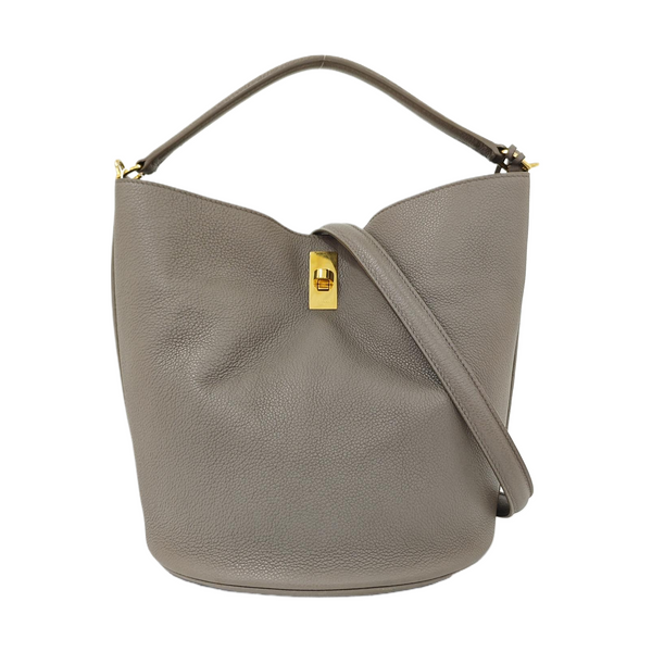 Authenticated pre-owned Bucket 16 Calfskin Gray - Shoulder Bag at Looply