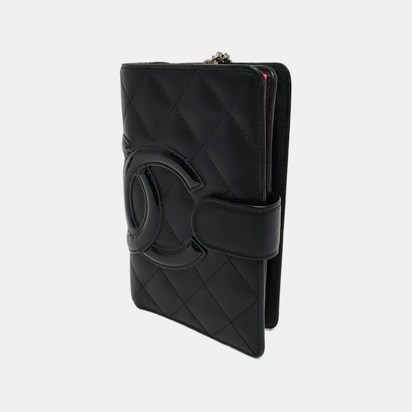 Authenticated pre-owned Cambon Quilted Calfskin Black Wallet - Wallet at Looply