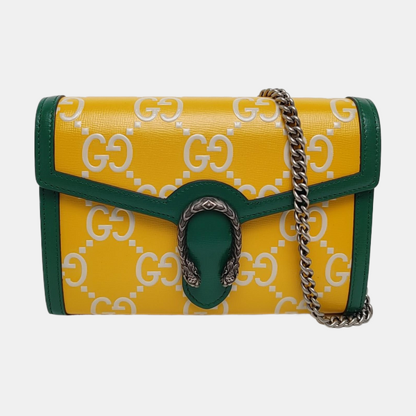 Authenticated pre-owned Dionysus Super Mini Monogram Calfskin Yellow - Shoulder Bag at Looply