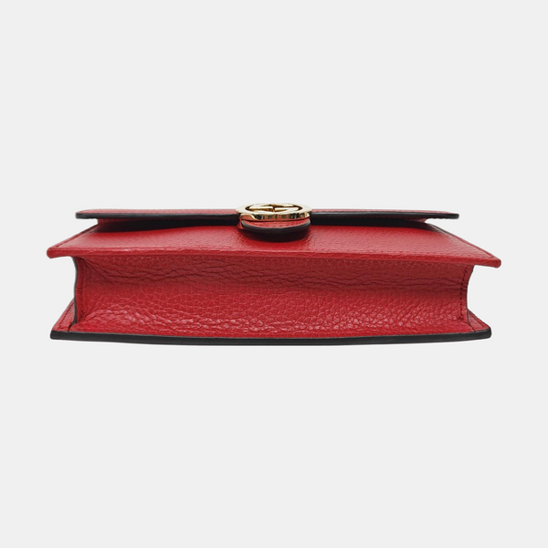 Authenticated pre-owned Interlocking G Calfskin Red - Shoulder Bag at Looply