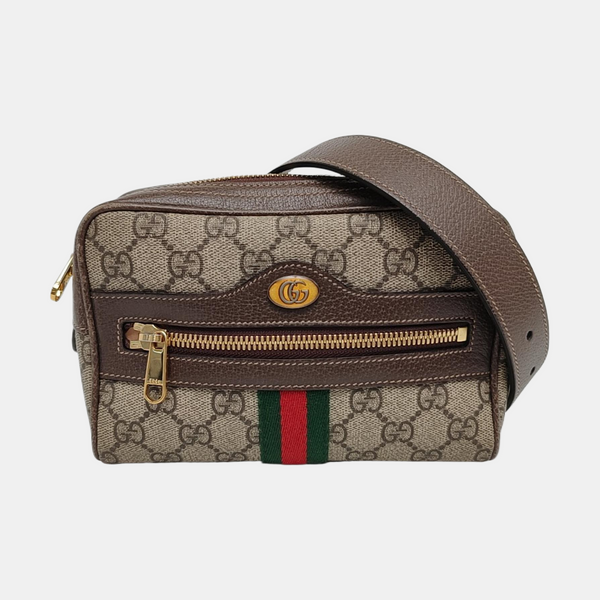 Authenticated pre-owned Ophidia Small Monogram Coated Canvas Beige - Belt Bag at Looply