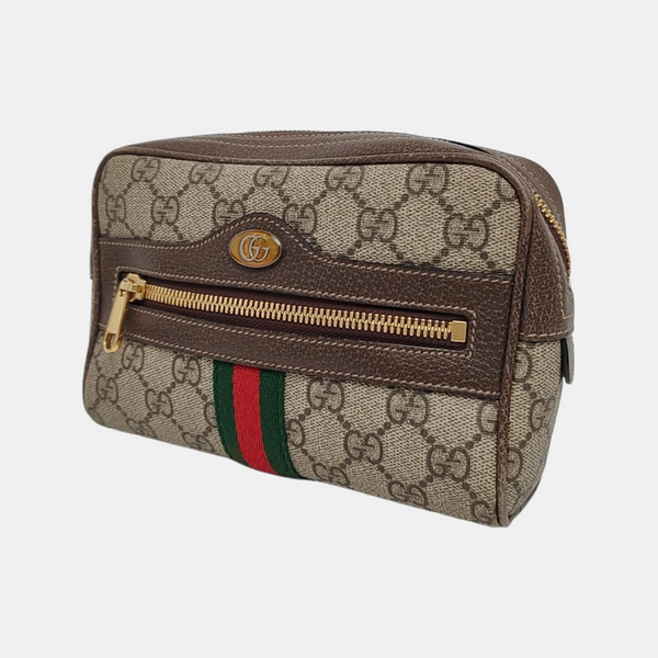 Authenticated pre-owned Ophidia Small Monogram Coated Canvas Beige - Belt Bag at Looply