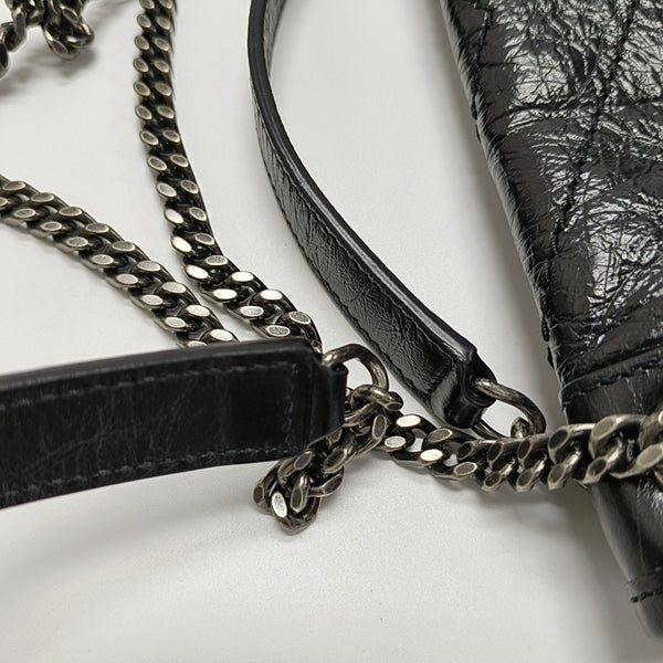 NIKI Small Chevron Calfskin Black