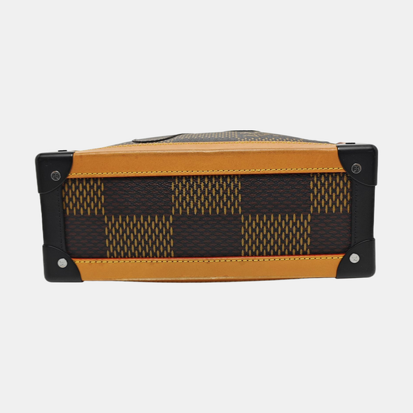 SOFT TRUNK Damier Ebene Coated Canvas Brown