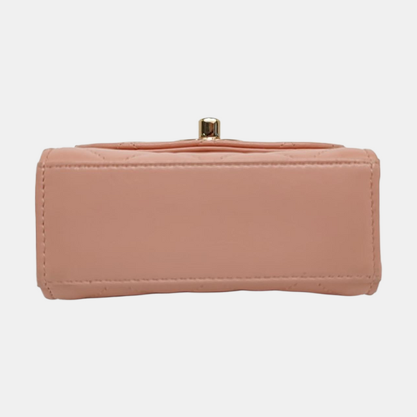 Authenticated pre-owned Trendy CC Quilted Lambskin Pink - Crossbody Bag at Looply