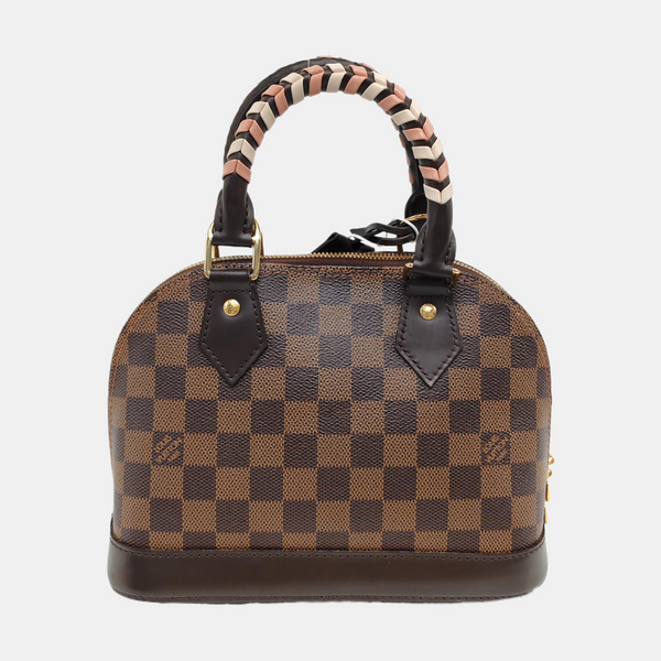 ALMA BB Damier Ebene Coated Canvas Brown