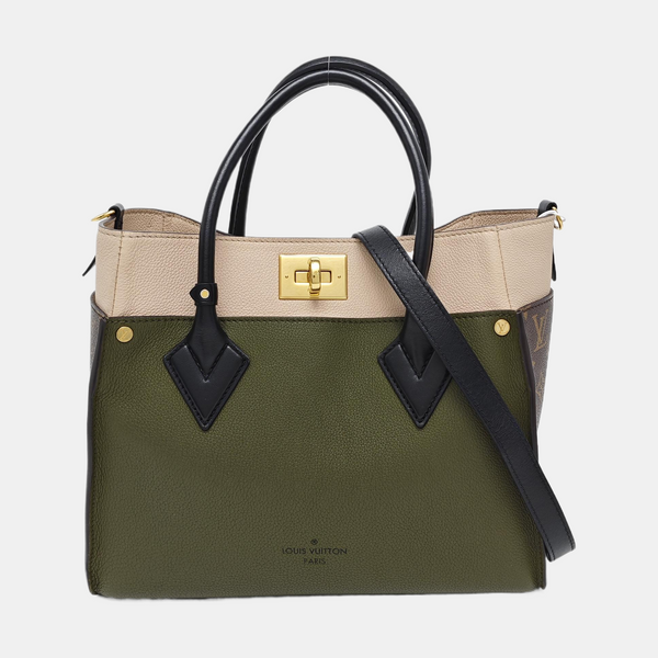 ON MY SIDE MM Monogram Calfskin Green