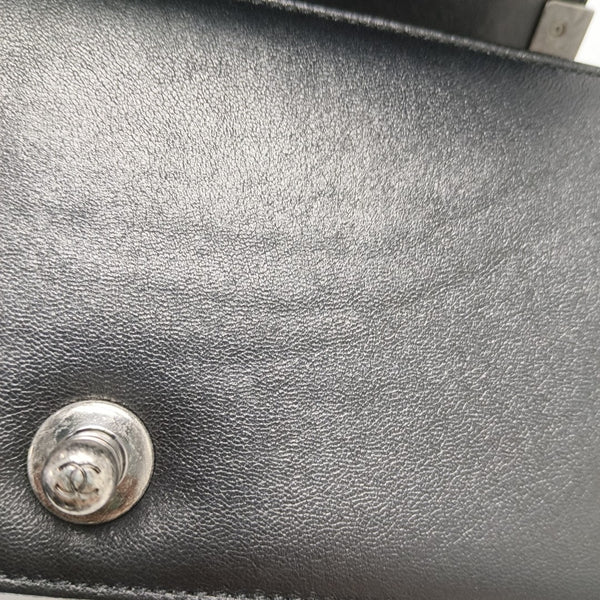 Authenticated pre-owned Boy Chanel Small Lambskin Black - Shoulder Bag at Looply