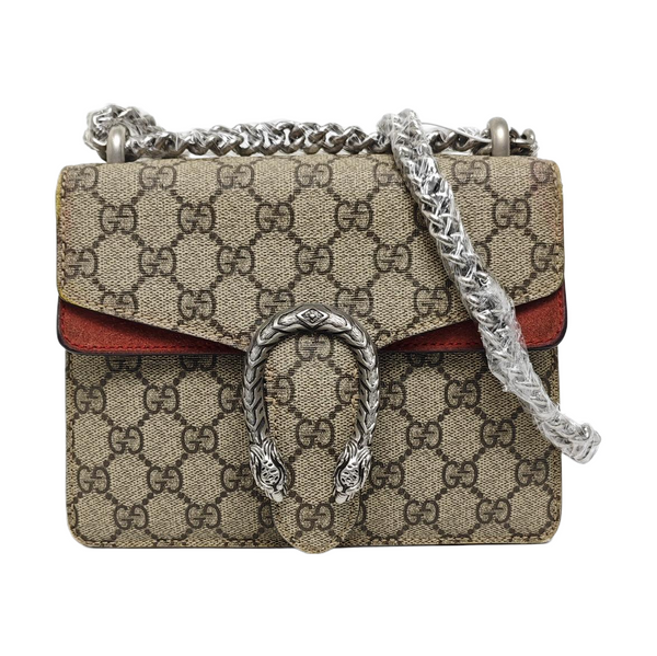 Authenticated pre-owned Dionysus Super Mini Monogram Coated Canvas Beige - Shoulder Bag at Looply