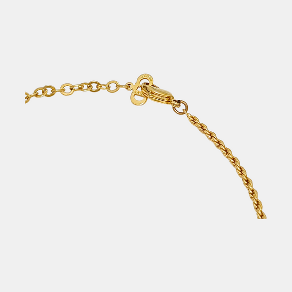 Authenticated pre-owned Bow Gold Tone Metal Gold Necklace - Necklace at Looply