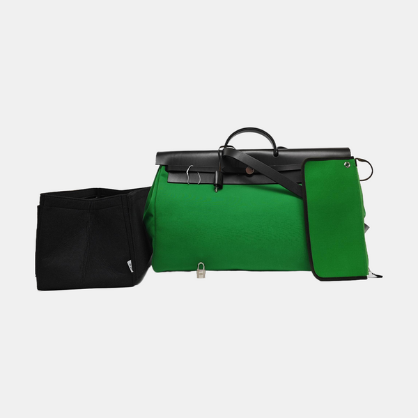 Authenticated pre-owned Herbag Canvas Green - Shoulder Bag at Looply