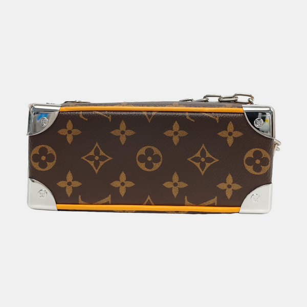 SOFT TRUNK Mini Monogram Coated Canvas Brown