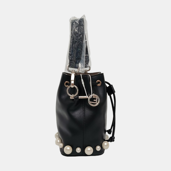Authenticated pre-owned Mon Tresor Small Calfskin Black - Top Handle Bag at Looply