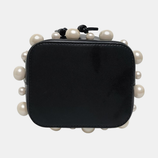 Authenticated pre-owned Mon Tresor Small Calfskin Black - Top Handle Bag at Looply