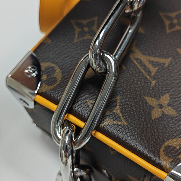 SOFT TRUNK Mini Monogram Coated Canvas Brown
