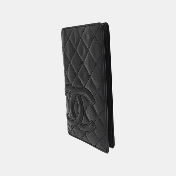 Authenticated pre-owned Cambon Quilted Calfskin Black Wallet - Wallet at Looply