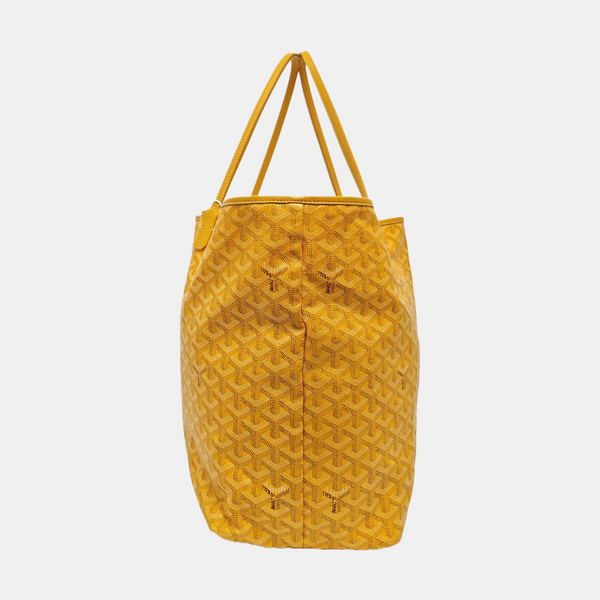 Authenticated pre-owned Saint Louis GM Coated Canvas Yellow - Top Handle Bag at Looply