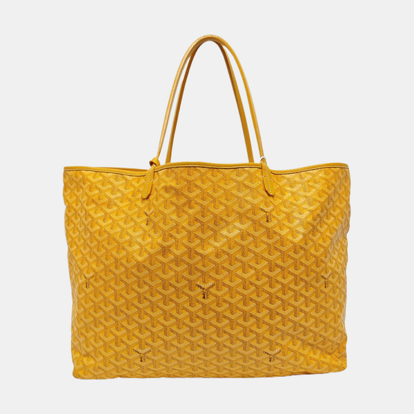 Authenticated pre-owned Saint Louis GM Coated Canvas Yellow - Top Handle Bag at Looply