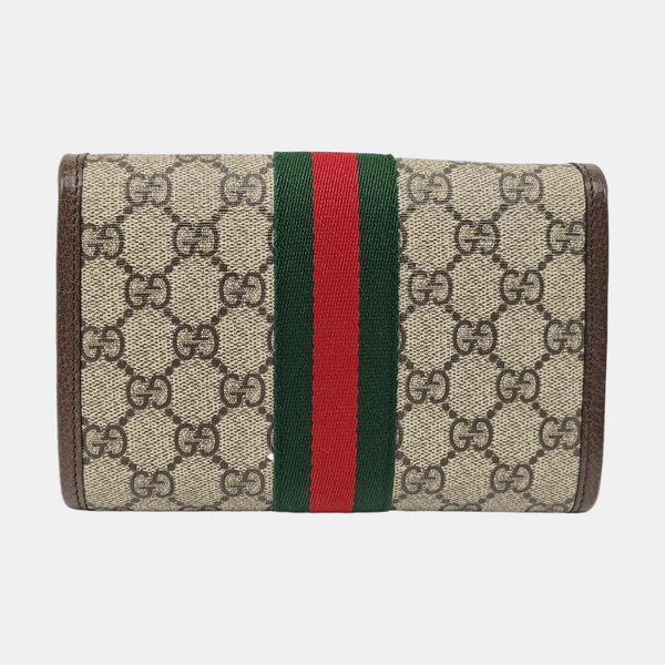 Authenticated pre-owned Rajah Mini Monogram Coated Canvas Beige - Shoulder Bag at Looply