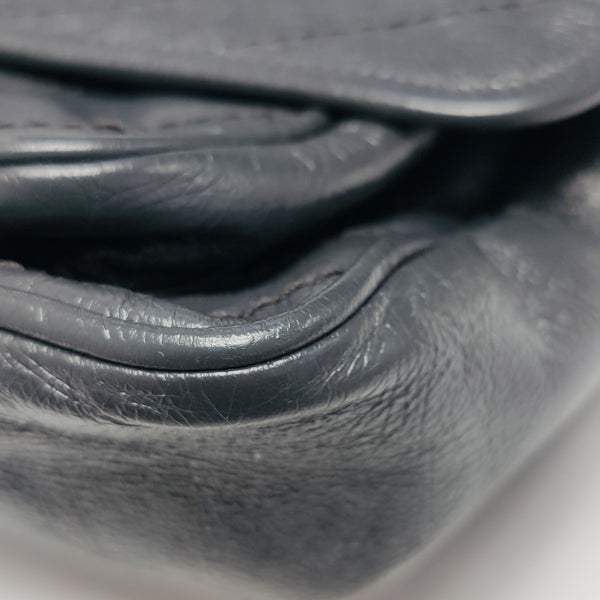 NIKI Medium Chevron Calfskin Gray