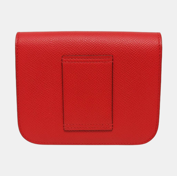 Authenticated pre-owned Constance Slim Epsom Red Wallet - Wallet at Looply