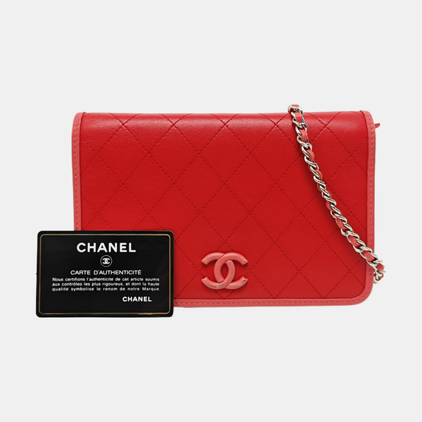 Quilted Lambskin Red