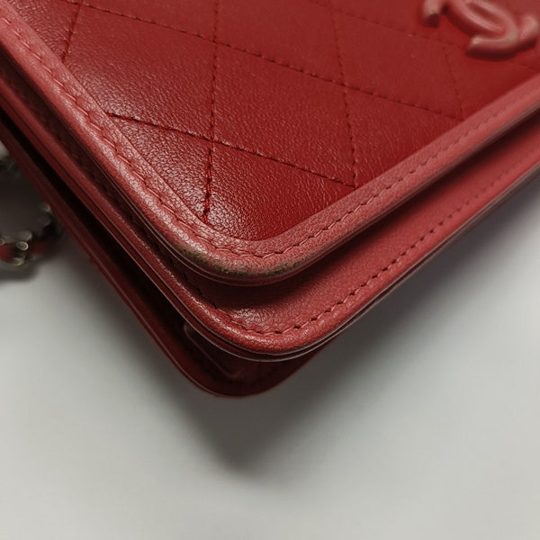 Quilted Lambskin Red