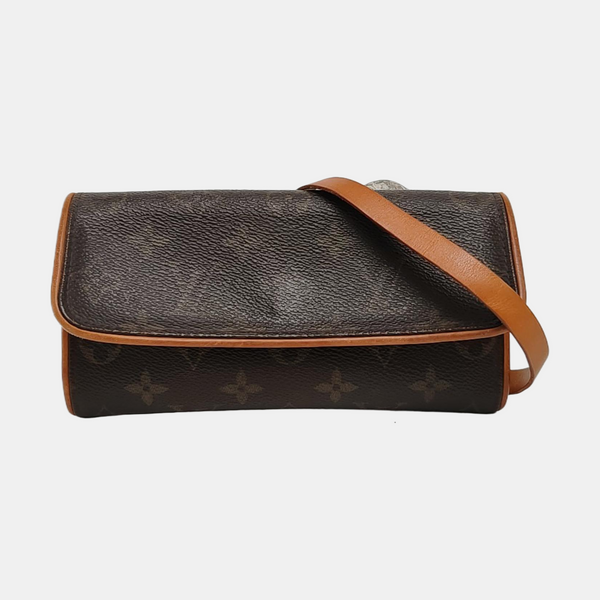 TWIN PM Monogram Coated Canvas Brown