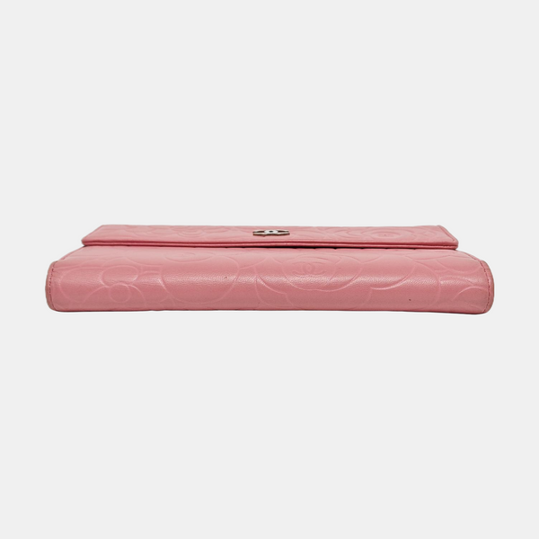 Quilted Lambskin Wallet Pink